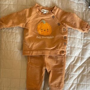 Hey Pumpkin Kids Matching Set - Orange